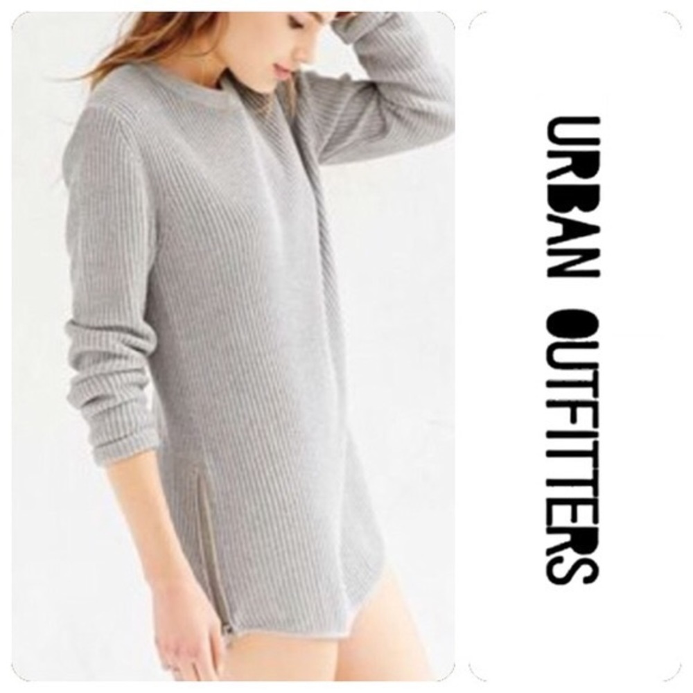 UNIF x UO Waffle-Knit Tunic Sweater